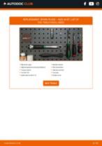 How to change Spark plug set iridium and platinum on AUDI A4 (8EC, B7) - manual online
