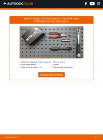 Como realizar a substituição de Vela de Ignição 1.1 VW Derby 86