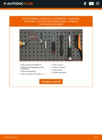 Sostituzione di Candele di accensione Opel Astra H SW 1.8 (L35)