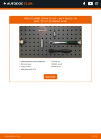 How to carry out replacement: Spark Plug 1.4 i.e. 16V T.S. (930.A3A) ALFA ROMEO 145 (930)