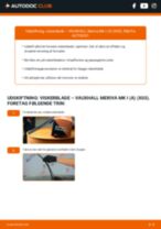 Den professionelle guide til udskiftning af Viskerblade på din VAUXHALL MERIVA Mk I (A) 1.3 CDTI