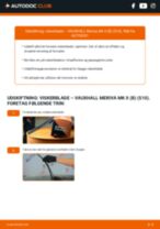 Den professionelle guide til udskiftning af Viskerblade på din VAUXHALL MERIVA Mk II (B) 1.4