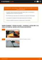 Changer Essuie-glaces arrière et avant VAUXHALL à domicile - manuel pdf en ligne