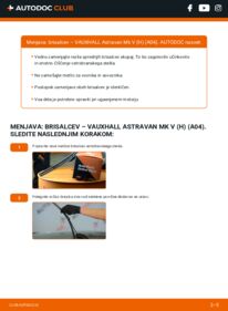 Kako izvesti menjavo: Metlica brisalnika stekel Astravan Mk5 (H) (A04) 1.3 CDTi