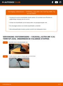 Vervanging uitvoeren: Ruitenwissers 1.8 (L67) Astra H TwinTop