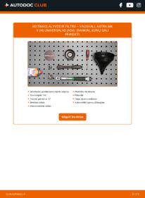 Kaip atlikti keitimą: Astra H A04 1.8 (L35) Alyvos filtras