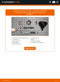 Kaip atlikti keitimą: Astra H A04 1.6 i 16V (L08) Alyvos filtras