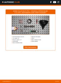 Kā veikt nomaiņu: 1.3 CDTI 16V (F08) VAUXHALL CORSAVAN Mk II (C) Eļļas filtrs