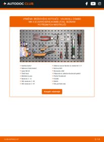 Jak provést výměnu: Brzdovy kotouc Combo Mk2 (C) Van / Combi (F25) 1.3 CDTI 16V
