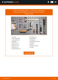 Kuinka vaihtaa Pyöränlaakerit 1.6 (L48) Astra H Hatchback -autoon