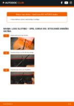 Corsa C Van (X01) 1.7 CDTi (F08, W5L) Stikla tīrītāja slotiņa: kā nomainīt? Pakāpeniskas rokasgrāmatas