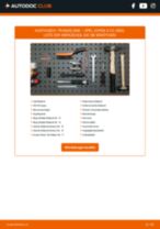 OPEL CORSA A Hatchback (93_, 94_, 98_, 99_) Traggelenk: Schrittweises Handbuch im PDF-Format zum Wechsel