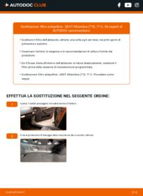 Sostituzione di Filtro Antipolline SEAT Alhambra 7N 2.0 TDI