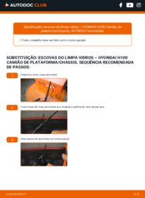 Como realizar a substituição de Escovas do Limpa Vidros 2.5 D H100 Pickup