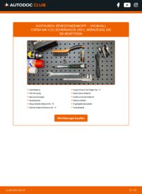 Wie der Austausch bewerkstelligt wird: Spurstangenkopf 1.2 16V (F08, F68) Corsa C X01