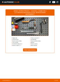 Kā veikt nomaiņu: 1.3 CDTI 16V VAUXHALL COMBO Mk II (C) Box Body / Estate (F25) Stūres šķērsstiepņa uzgalis