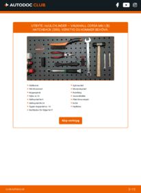 Så byter du Hjulbromscylinder på 1.4 i VAUXHALL CORSA Mk I (B)