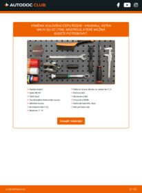 Jak provést výměnu: Hlava příčného táhla řízení Astra Mk4 (G) CC (T98) 1.6 16V (F08, F48)