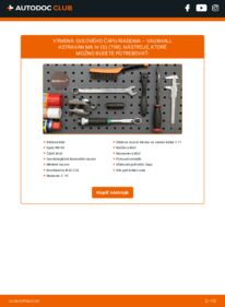 Ako vykonať výmenu: Hlava / čap spojovacej tyče riadenia na Astravan Mk4 (G) (T98) 1.7 DTI 16V