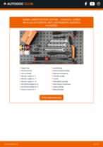 Tiešsaistes rokasgrāmata, kā mainīties Bremžu uzliku kompl., disku bremzes uz VAUXHALL CALIBRA