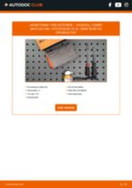 Trin-for-trin PDF-tutorial om skift af VAUXHALL COMBO Mk III (D) Box Body / Estate Forlygtepære
