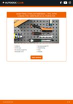 Hvordan skifter man Krængningsstabilisator bøsning OPEL ASTRA G Saloon (F69_) - manual online