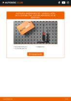 VAUXHALL ASTRA Mk IV (G) Estate Klimafilter austauschen: Online-Handbuch zum Selbstwechsel