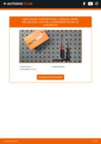 Cambio Filtro de aire acondicionado VAUXHALL bricolaje - manual pdf en línea