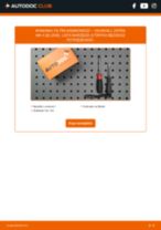 Samodzielna wymiana Filtr przeciwpyłkowy VAUXHALL - online instrukcje pdf