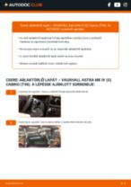 Astra Mk4 (G) Cabrio (T98) felhasználói kézikönyv pdf