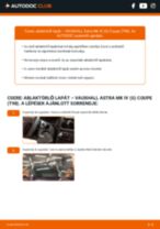 Lépésről-lépésre PDF-útmutató - VAUXHALL ASTRA Mk IV (G) Coupe (F67) Törlőlapát csere