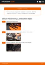 Como substituir Escovas limpa para brisas traseiro e dianteiro VAUXHALL VECTRA Mk II (C) GTS - manual online