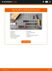 Kako izvesti menjavo: Vzmeti Astra Mk4 (G) CC (T98) 1.6 16V (F08, F48)