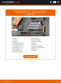 Wie der Ersatz vollführt wird: Domlager 1.2 16V (F08, F68) Corsa C X01