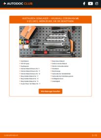 Wie der Austausch bewerkstelligt wird: Domlager 1.3 CDTI 16V (F08) VAUXHALL CORSAVAN Mk II (C)