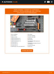 Comment effectuer un remplacement de Ressort d'Amortisseur 2.5 i V6 (F19) VAUXHALL VECTRA (B)