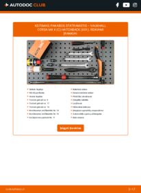 Kaip atlikti keitimą: Corsa C X01 1.2 16V (F08, F68) Amortizatorius