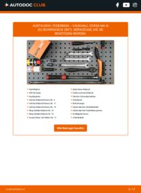 Wie der Wechsel ausgeführt wird: Stoßdämpfer 1.2 i 16V (L08) Corsa D