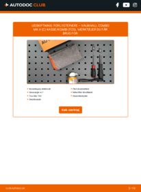 Hvordan man udfører udskiftning af: Forlygtepære på 1.3 CDTI 16V VAUXHALL COMBO Mk II (C) Box Body / Estate (F25)