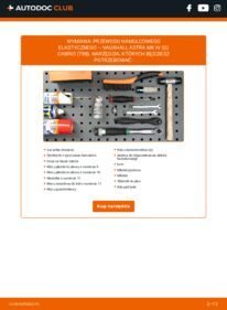 Jak wymienić Przewody hamulcowe elastyczne Astra Mk4 (G) Cabrio (T98) 1.8 16V