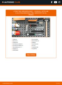 Slik bytter du Bremseslange 1.7 DTI 16V VAUXHALL ASTRA Mk IV (G) Estate