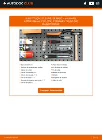 Como realizar a substituição de Mangueira de Travão 1.7 DTI 16V VAUXHALL ASTRAVAN Mk IV (G)