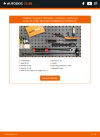 Jak provést výměnu: Tlumic perovani Astra Mk4 (G) CC (T98) 1.6 16V (F08, F48)