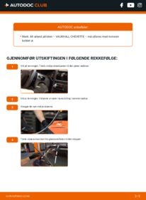 Slik bytter du Vindusviskere 1.3 Chevette Sedan