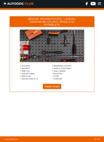 Kako izvesti menjavo: Zavorne Ploščice Corsavan Mk2 (C) (X01) 1.3 CDTI 16V (F08)
