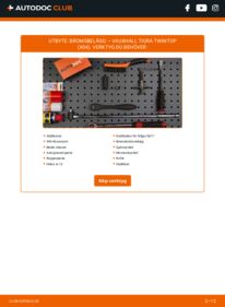 Så byter du Bromsbelägg på 1.8 VAUXHALL TIGRA TwinTop