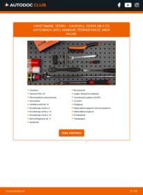 Kuidas välja vahetamist läbi viia: Corsa C X01 1.2 16V (F08, F68) Vedrustus