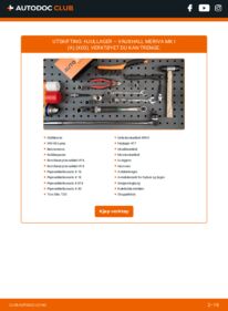 Slik bytter du Hjullager 1.3 CDTI VAUXHALL MERIVA Mk I (A)