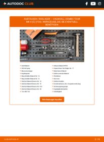 Wie der Austausch bewerkstelligt wird: Radlager 1.3 CDTI 16V VAUXHALL COMBO TOUR Mk II (C) (F25)