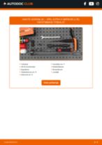 Online-ohjekirja, kuinka vaihtaa Kallistuksenvakaajan yhdystanko OPEL ASTRA H Box (L70) -malliin